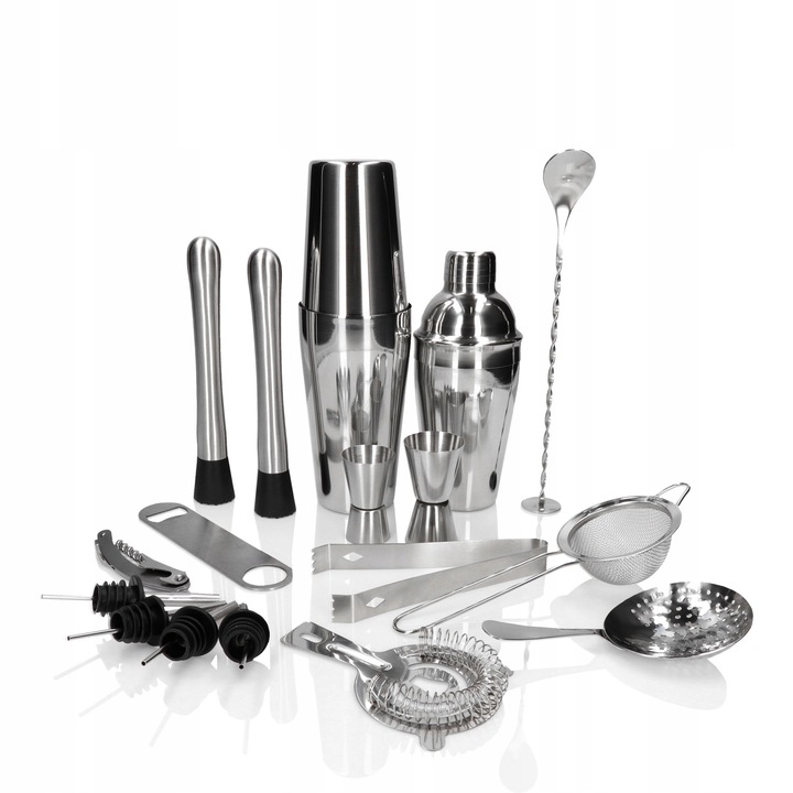 Boston Bartender Set Mega Premium STEEL 18 ks